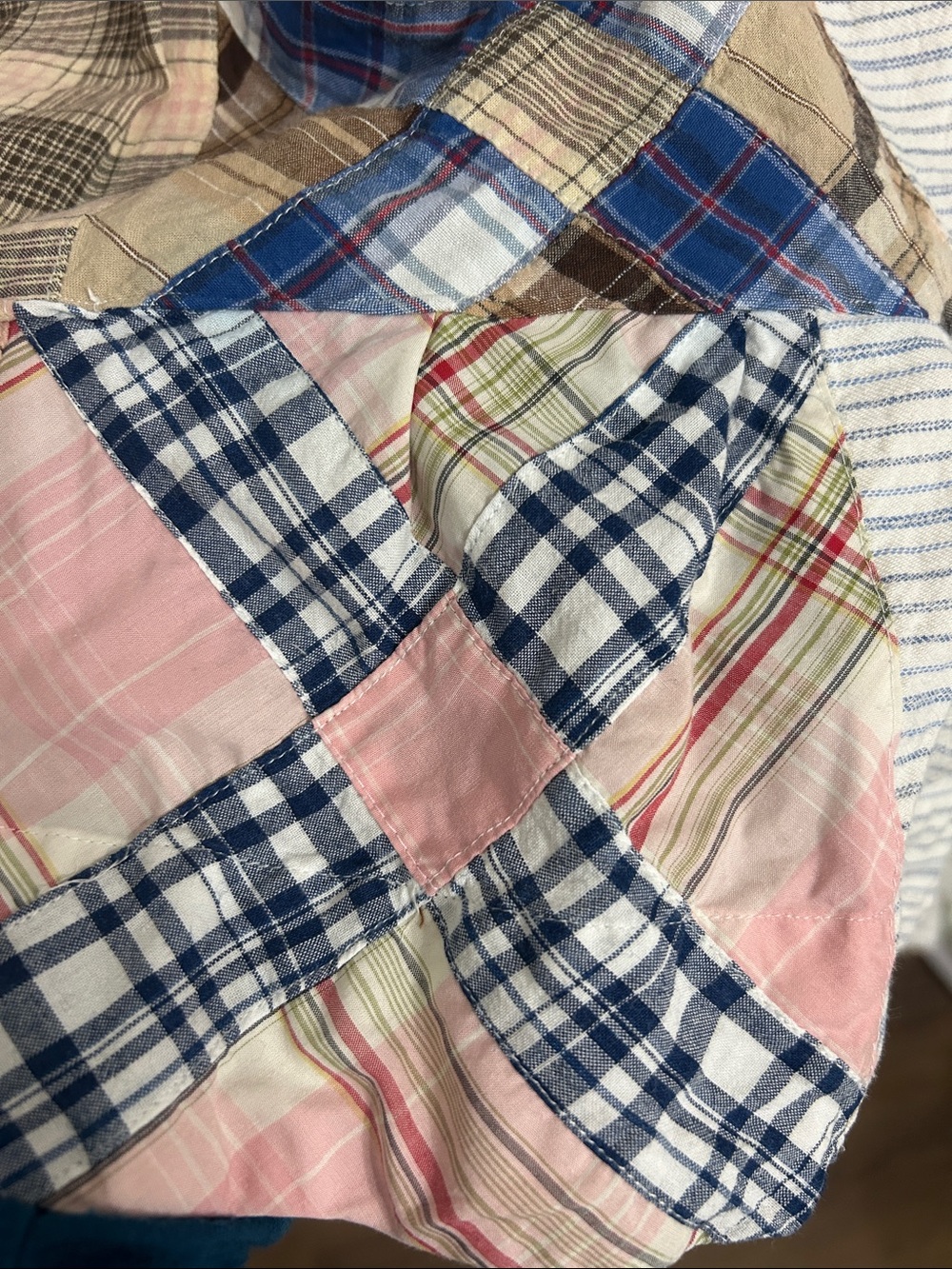 Vintage! Ralph Lauren Blue Label cotton patchwork flounce hem pockets! Size 6-8 - Picture 6 of 12